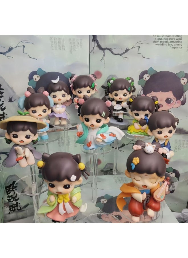 null - Chinese Version Of Baby Zorra Three Generations Of Exquisite Blind Box Antique Girl Ornaments Tide Play Doll Hand Gift Cute-Color:Hug Goose-Specifications:The National Version Has Slight Flaws By Default And Cannot Be Returned Or Exchanged After Sale - Image 1