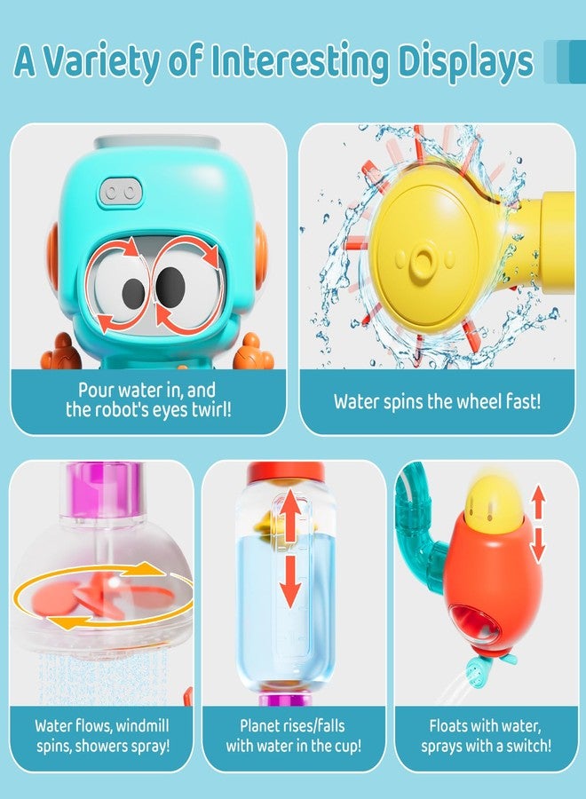 SOCBTNSO DIY Assemble Water Pipe, Bath Toys for Kids Ages 4-8, DIY Building Kit for Ages 5-7, Bathtub Time Birthday Gifts for Toddler 3 + Year Old - Image 3