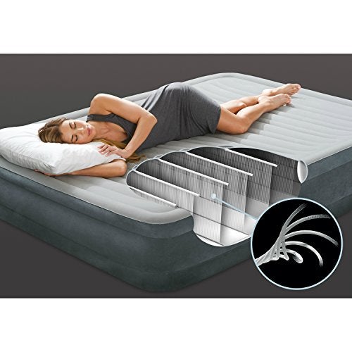 Intex Comfort Plush Mid Rise Dura-Beam Airbed with Built-in Electric Pump, Bed Height 13", Full - Image 4