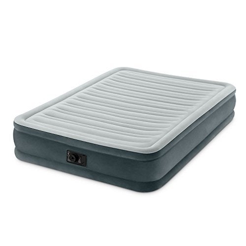 Intex Comfort Plush Mid Rise Dura-Beam Airbed with Built-in Electric Pump, Bed Height 13", Full - Image 1
