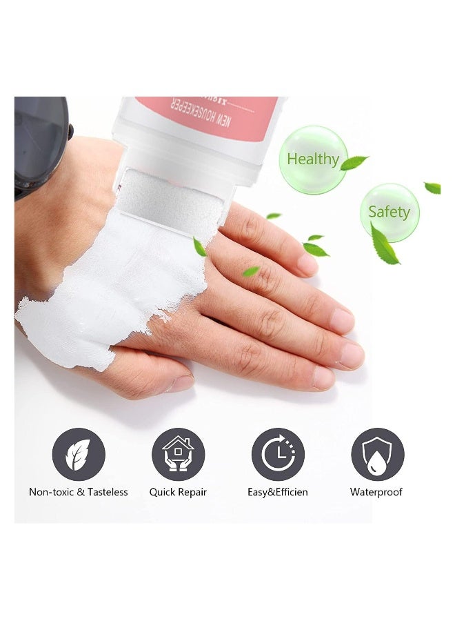 فرشاة ترميم الجدران الصغيرة برولر، رولات مخصصة للتجديد DIY بطلاء لاتكس أبيض، معجون إصلاح الجدران الصغيرة، تعبئة سريعة، 100 جرام - Image 4