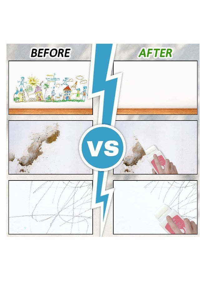 فرشاة ترميم الجدران الصغيرة برولر، رولات مخصصة للتجديد DIY بطلاء لاتكس أبيض، معجون إصلاح الجدران الصغيرة، تعبئة سريعة، 100 جرام - Image 3