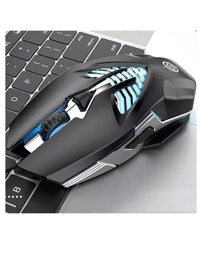 انطوينو إنتوينو رصاصة-Q1  ماوس ألعاب سلكي USB 6D مريح قابل للتعديل DPI، ماوس ألعاب بصري سلكي بإضاءة خلفية - Image 4