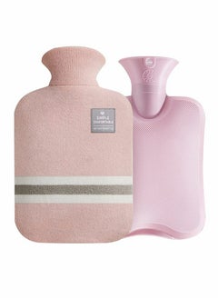 KASTWAVE 1L Hot Water Bottle with Knitted Cover Large Capacity Bag Removable and Washable Soft  - Image 1