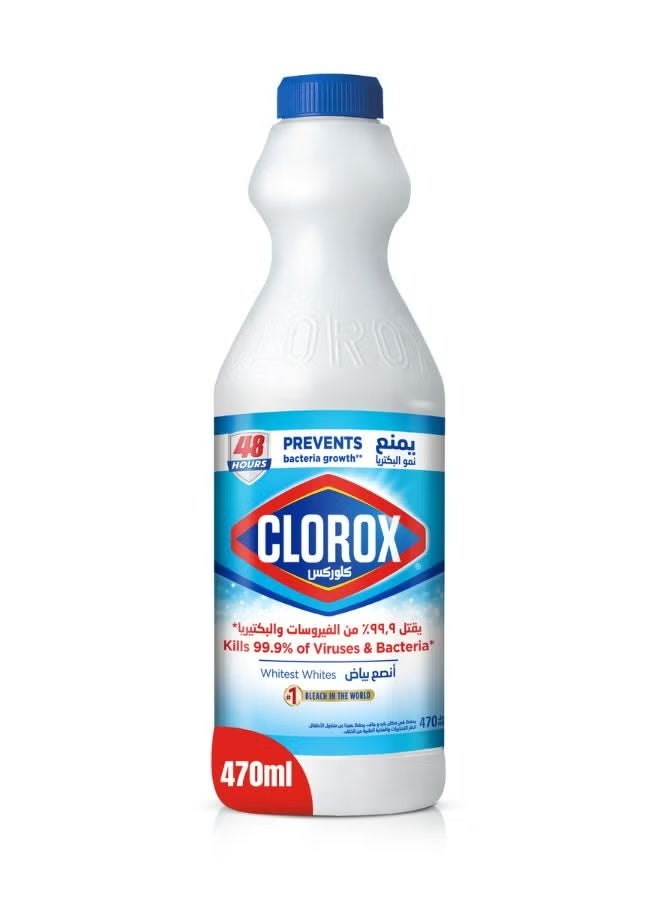 Clorox Liquid Bleach Original Household Cleaner And Disinfectant White 470ml - Image 1