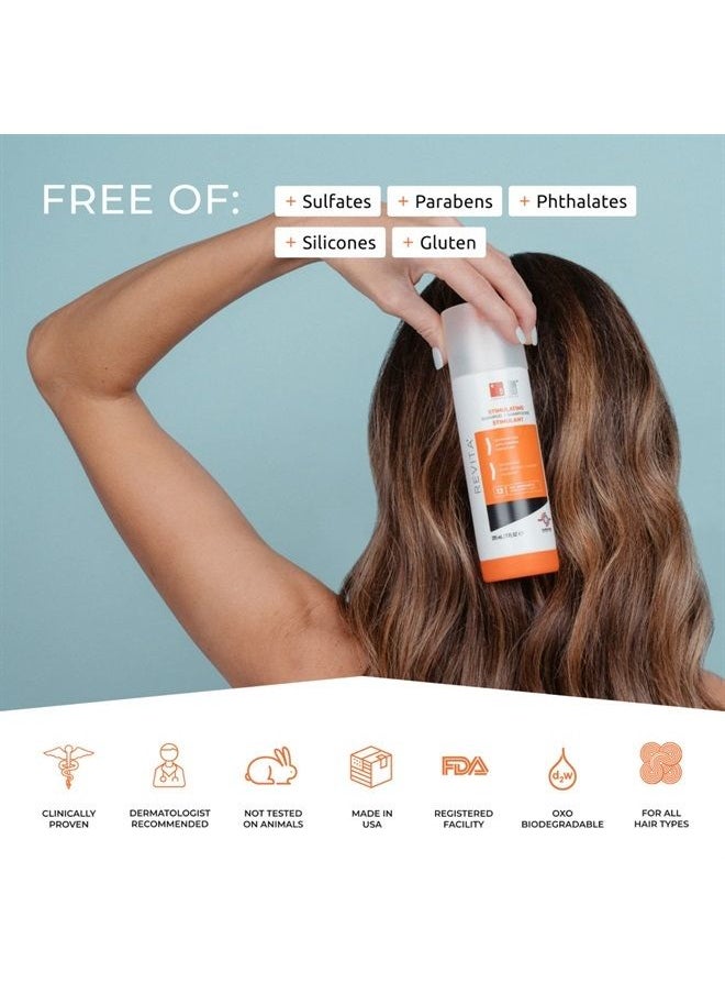 DS LABORATORIES - Revita Shampoo For Thinning Hair by DS Laboratories - Volumizing and Thickening Shampoo for Men and Women, Shampoo to Support Hair Growth, Hair Strengthening, Sulfate Free, DHT Blocker (7 fl oz) - 2 P - Image 1