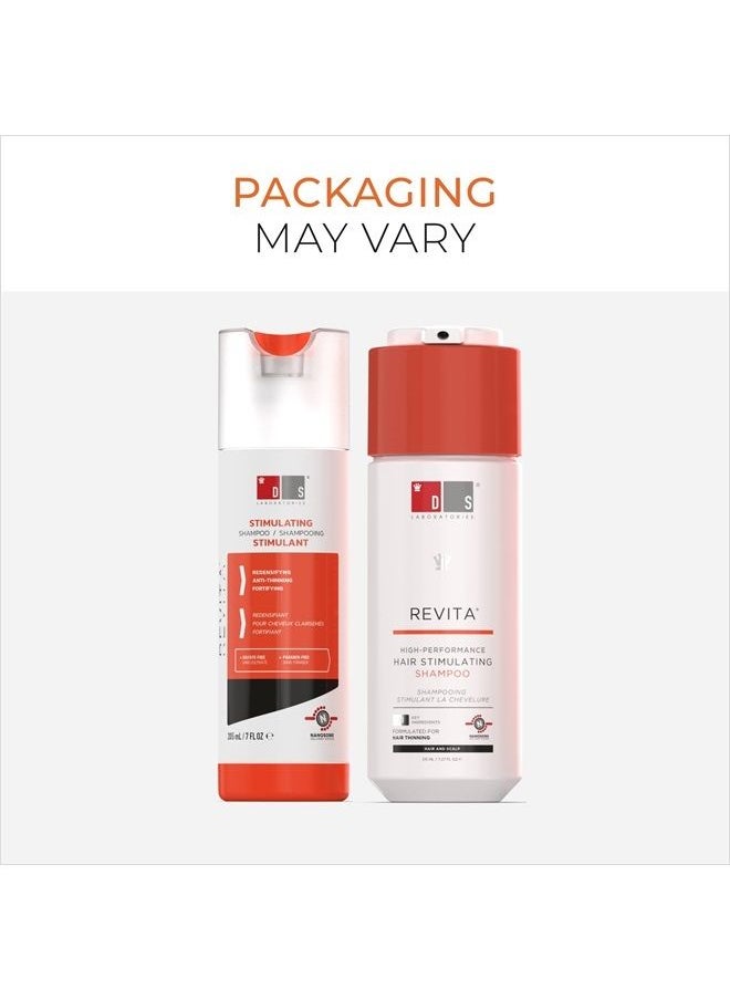 DS LABORATORIES - Revita Shampoo For Thinning Hair by DS Laboratories - Volumizing and Thickening Shampoo for Men and Women, Shampoo to Support Hair Growth, Hair Strengthening, Sulfate Free, DHT Blocker (7 fl oz) - 2 P - Image 1