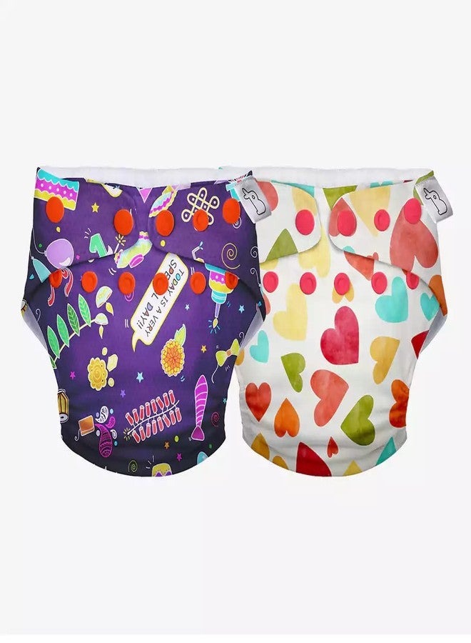 SuperBottoms Swimming Diapers for Babies & Toddlers - Reusable & Adjustable Swim Diapers - Washable Cloth Diapers - Skin Friendly Fabric - Easy to Clean - Fits 3M - 3Y | Pack of 2 - Image 1