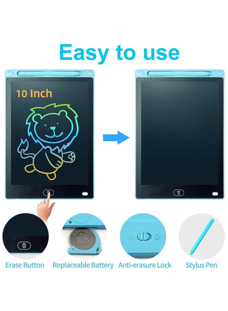 Portable Foldable Lcd Reading Writing Early Education Development Tablet For Kids，Blue, Portable, 8.5inch  - Image 3
