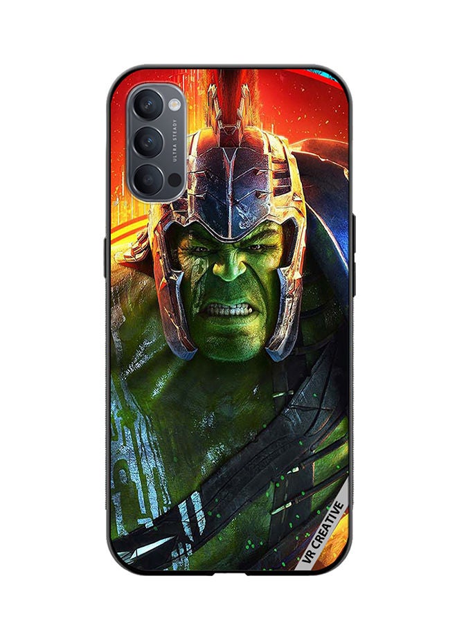 VR CREATIVE Protective Case Cover For Oppo Reno4 Pro 5G Hulk Design Multicolour - Image 1