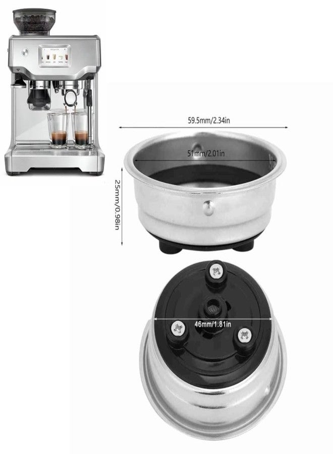 Haofy Coffee Filter Basket, Detachable Coffee Filter Cups Strainer, Stainless Steel Coffee Machine Filter Accessory for Home Office(1) - Image 2