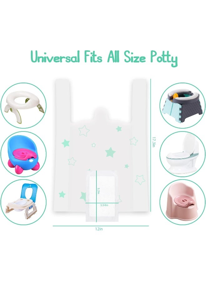 Sundee Potty Chair Liners, Portable Disposable Potty Liner Bags for Universal Potty Training Toilet Seat, Toddler Outdoors Travel Baby Toilet Liners - 30 Pack - Image 2