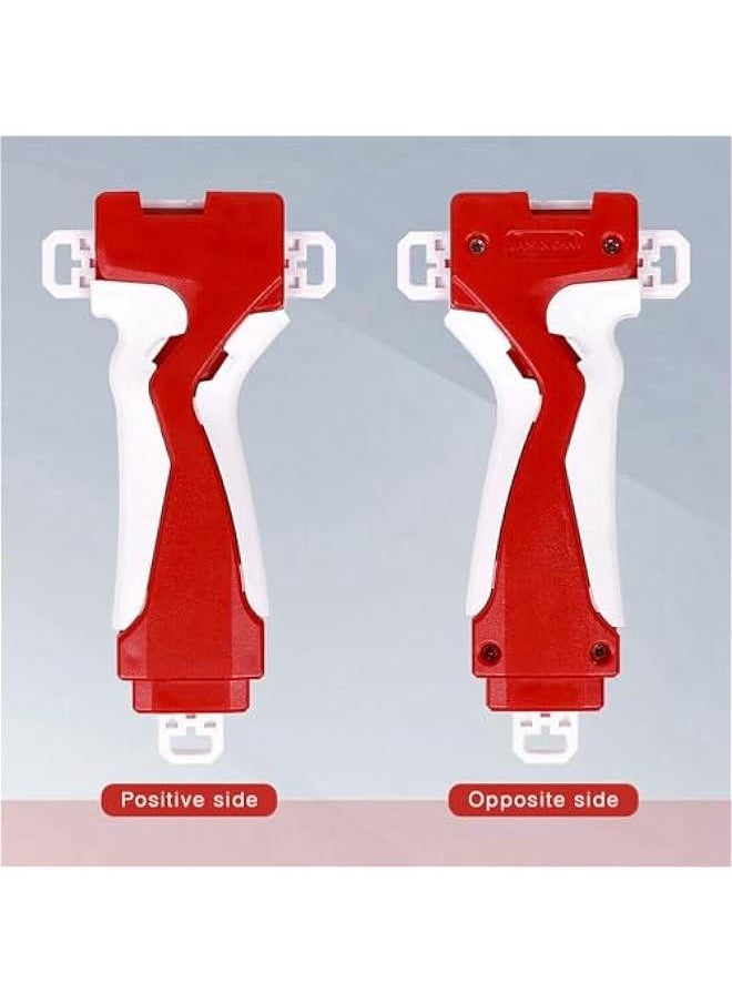 Generic - Bey Gyro Blades Launcher and Grip Sparking Battling Burst String Power Ripcord Launcher Left & Right LR Two-Way Spin Top Compatible with All Bey Burst Series (B-11+LR Ripper-Red) - Image 1