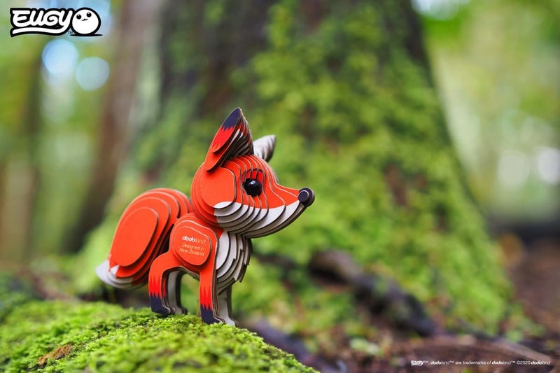 EUGY 072 Red Fox Eco-Friendly 3D Paper Puzzle [New Seal] - Image 4