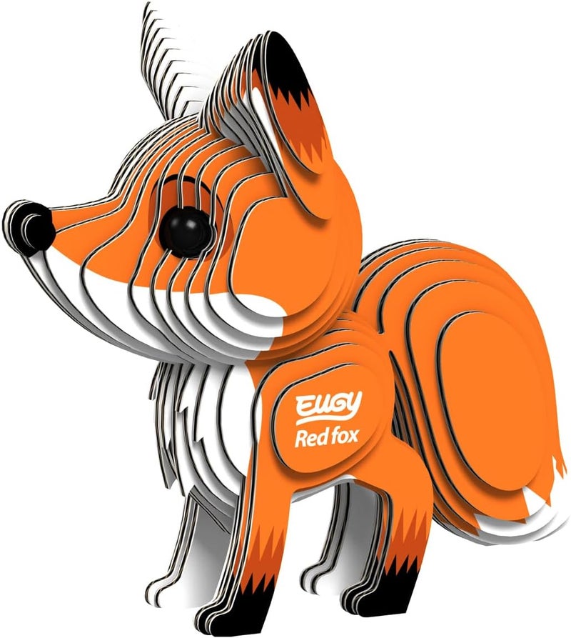 EUGY 072 Red Fox Eco-Friendly 3D Paper Puzzle [New Seal] - Image 1