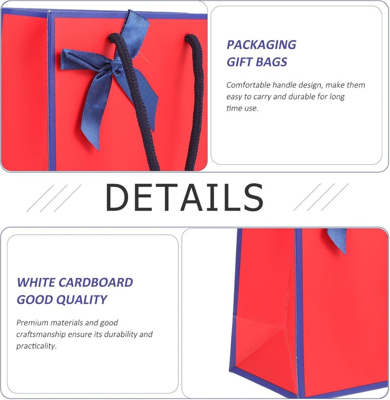 كلاراكو حقيبة كلاركو 10 قطع على شكل فيونكة، أكياس ورقية للحلوى، أكياس ورقية للهدايا، حقيبة هدايا ورقية، أكياس ورقية للهدايا، أكياس هدايا، أكياس هدايا، حاوية، ربطة عنق بيضاء، بطاقة بيضاء، طفل - Image 4