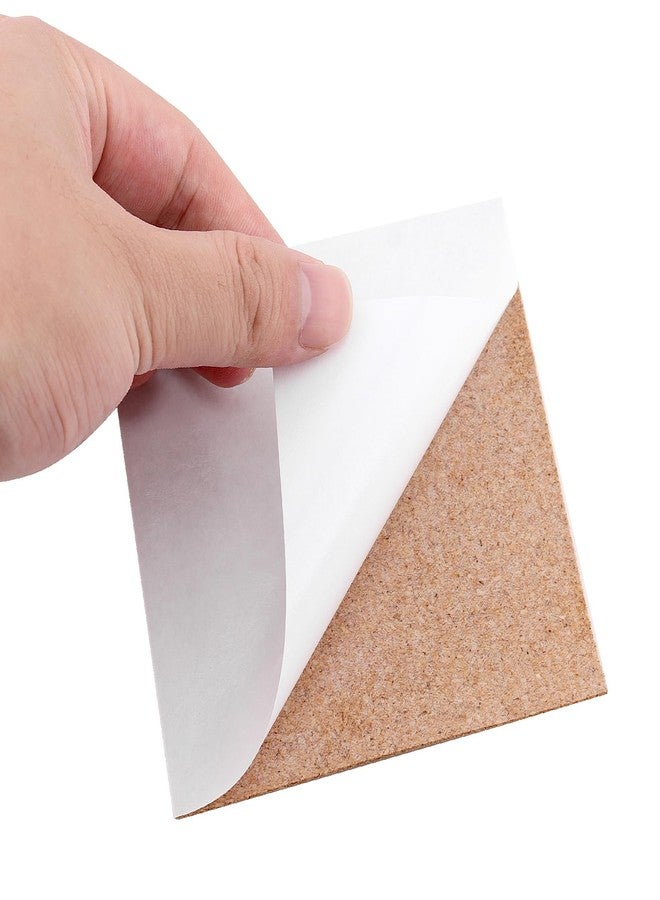 SHEUTSAN 400 PCS 4 x 4 Inch Square Self Adhesive Cork Mat, Cork Coasters Bulk, Backing Squares for Coasters, DIY Crafts - Image 4
