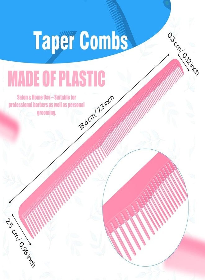 SAZIC Barber Hair Comb Set for Trimming, Styling & Grooming - Pack of 6 Barber Comb Set for Men & Women - Image 2
