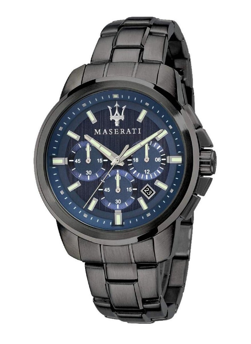 Maserati Maserati Successo Gun metal Blue Dial Chronograph Quartz Mens Watch - R8873621005  - Image 1