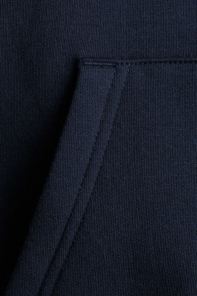H&M Brushed-inside zip-through hoodie