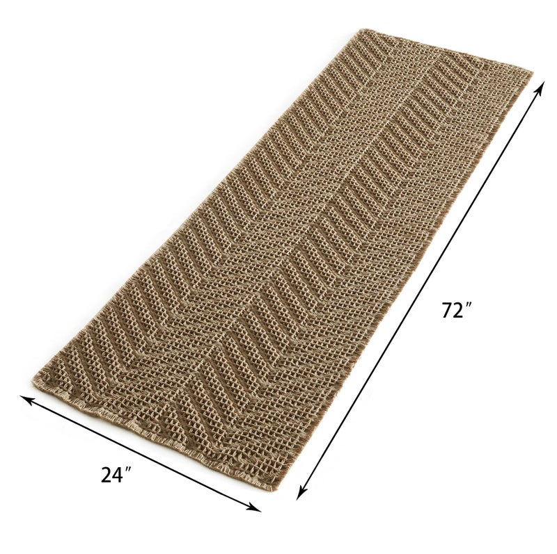 BULULOM BULULOM Bath Matts for Bathroom Upgraded Waffle Super Absorbent Bath Mat Bathroom Rugs Non Slip Washable  Quick Dry Shower Mats  Ultra Soft Bath Mats for Bathroom Floor Brown 2'*6' - Image 5