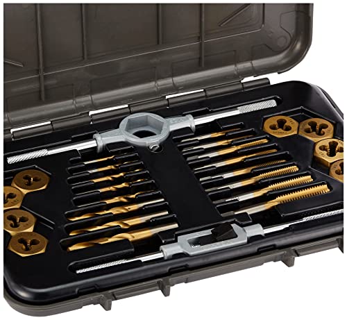 Mibro 301360BLUE (26-Piece) Titanium Nitride Coated Tap, Die, and Drill Set, Imperial Measurements, For Use On Appliances, Machines, and Automotive Car Parts - Image 3