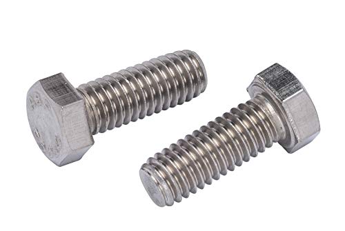 Bolt Dropper 3/8"-16 x 1 (25 Pack) Hex Head Bolt, 18-8 (304) Stainless Steel Corrosion Resistant Commercial Grade Bolts Versatile Choose Size - Image 1