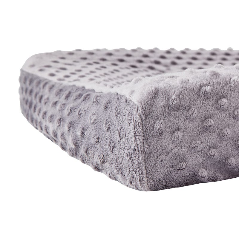 DONOMILO Changing Pad Cover Super Soft Dots Skin-Friendly Breathable Wipeable Changing Table Sheets for Baby Boy and Baby Girl (Rose Gray) - Image 3