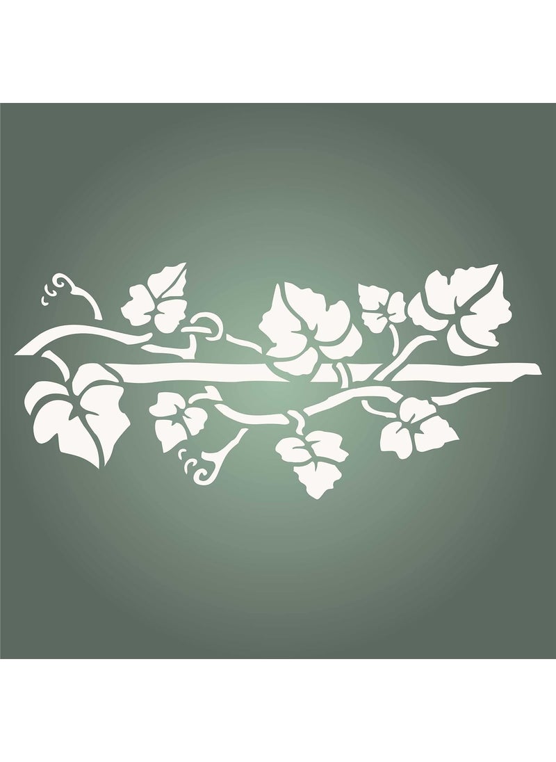Usnyabni Stencils for Walls: Vine Stencil, 6.5 x 3 inch (S) - Classic Wall Leaf Border Stencils for Painting Template  - Image 5