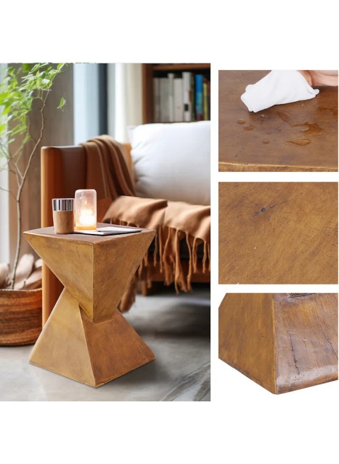 Raffine Minimalist Nordic Design Side Coffee Table – Sleek Geometric Industrial Style for Homestay Living & Art Salon Spaces, Compact Size 46x32x32cm  - Image 4