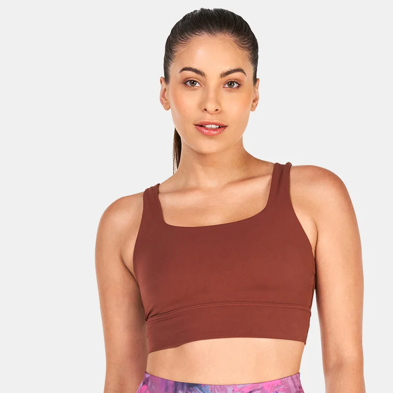 Nike Women's Dri-FIT Zenvy Medium-Support Longline Training Sports Bra