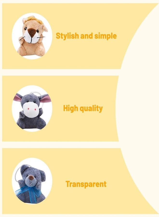 Buildcon 6 PCS Plush Keychain, Small Stuffed Animals, Mini Animals, Cute Keychain, Stuffed Animal Keychain, Plushies, Plush Keychains Carry With You - Image 3