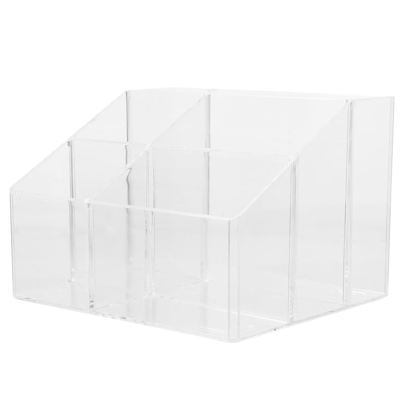 5 Compartment Tea Bag Organizer Box Countertop Storage Rack For Kitchen Office - Image 2