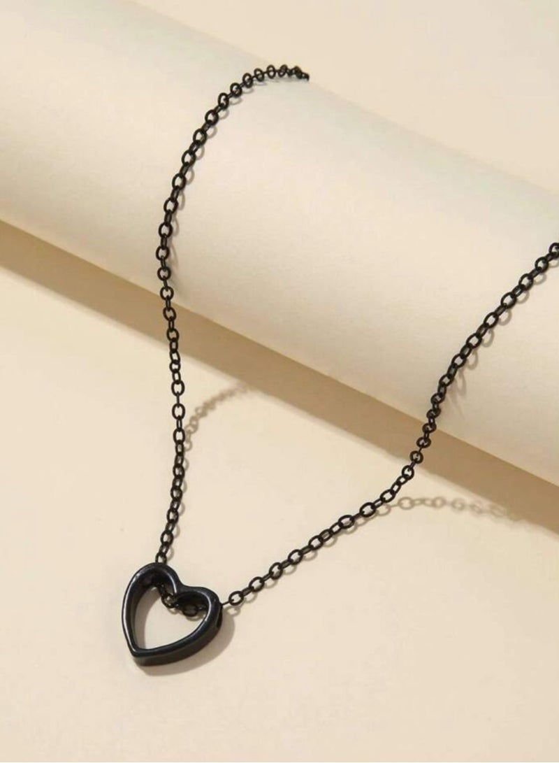 سيمهو قلادة كلاسيكية أنيقة على شكل قلب - Image 1