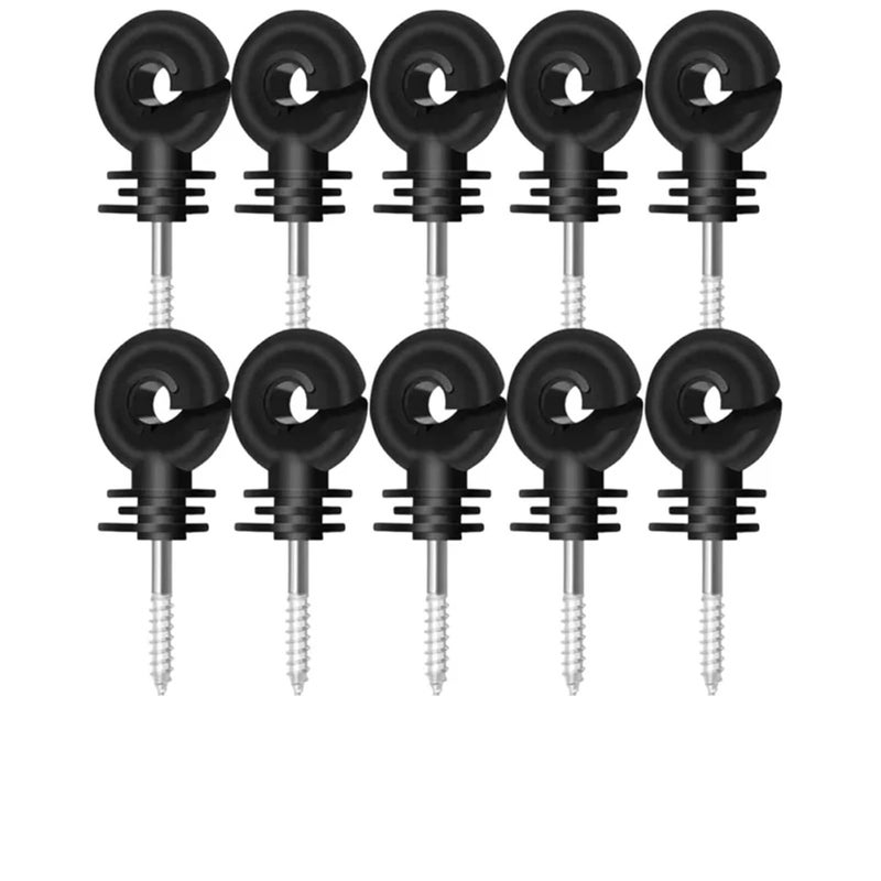 Electric Fence Insulators Self Tapping Wood Post 50PCS For Garden Farm Animal Agriculture - Image 1