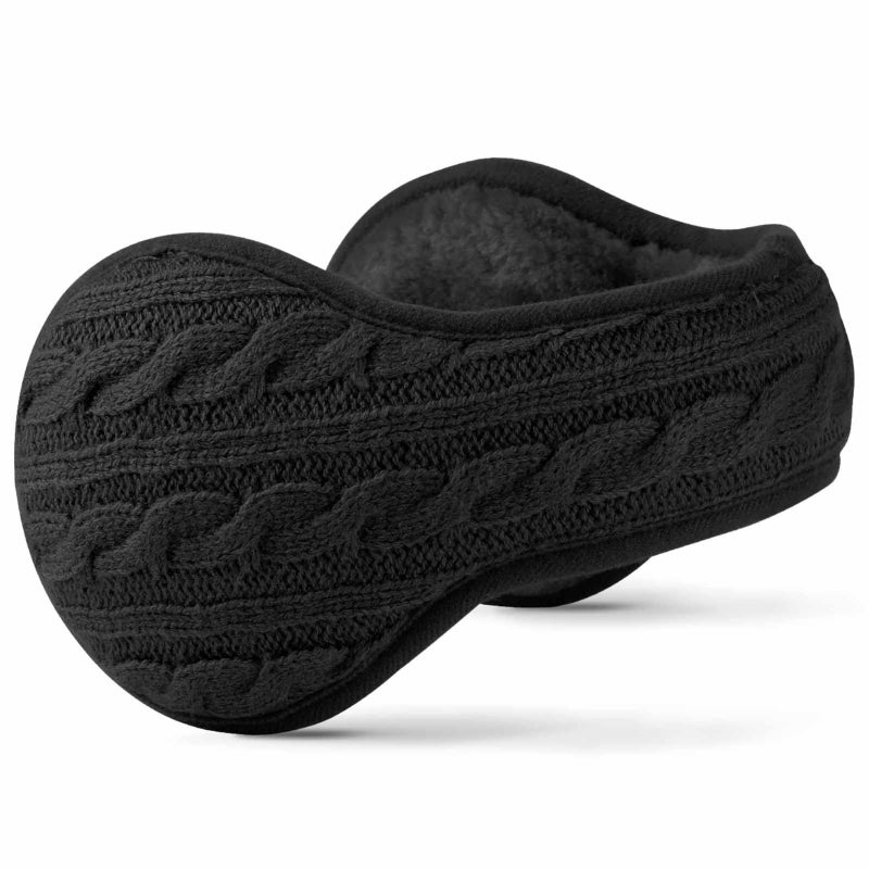 Autumn and winter knitted warm earmuffs, plush earmuffs for men and women, frost-proof and cold-proof rear-wear folding earmuffs - Image 3