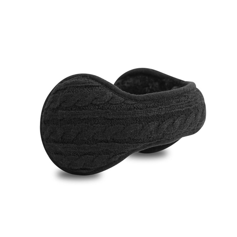 Autumn and winter knitted warm earmuffs, plush earmuffs for men and women, frost-proof and cold-proof rear-wear folding earmuffs - Image 2