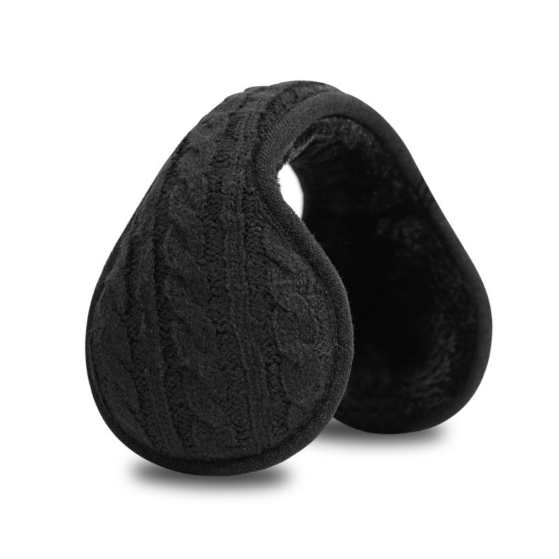Autumn and winter knitted warm earmuffs, plush earmuffs for men and women, frost-proof and cold-proof rear-wear folding earmuffs - Image 1