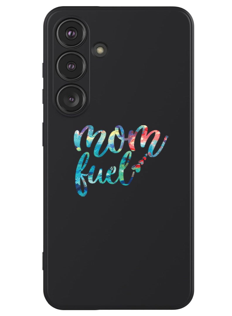 Theodor Protective Slim Fit Case Liquid Silicone Cover with Full Body Protection Anti-Scratch Shockproof Case For Samsung Galaxy S24 (Black) - Mom Fuel - Image 1