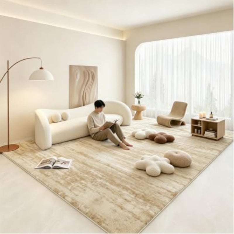 Carpet Living Room 160x230cm, Soft Fluffy Area Carpet Bedroom Living Room Shaggy Washable Anti-Skid Comfortable Large Rugs Indoor Modern Home Decor Floor Faux Wool Fluffy Carpet - Image 5