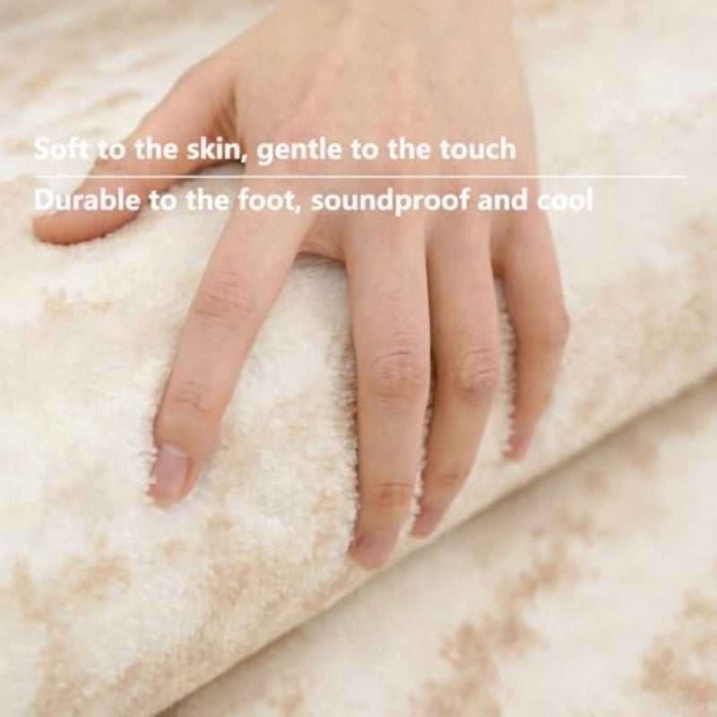 Carpet Living Room 160x230cm, Soft Fluffy Area Carpet Bedroom Living Room Shaggy Washable Anti-Skid Comfortable Large Rugs Indoor Modern Home Decor Floor Faux Wool Fluffy Carpet - Image 4