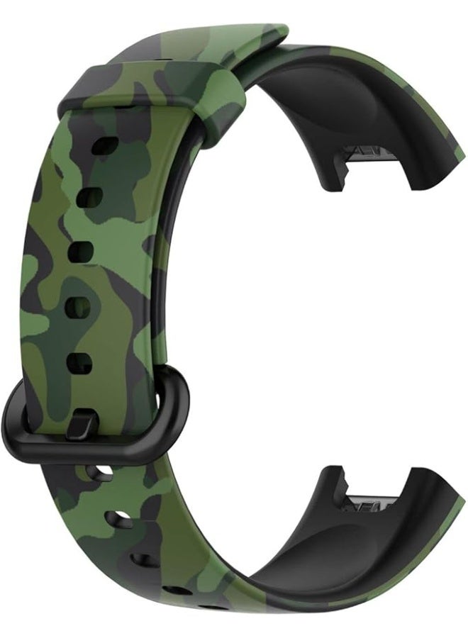 Silicone Printed Strap Band For Xiaomi Mi Watch Lite (Army Green), Unisex... - Image 4