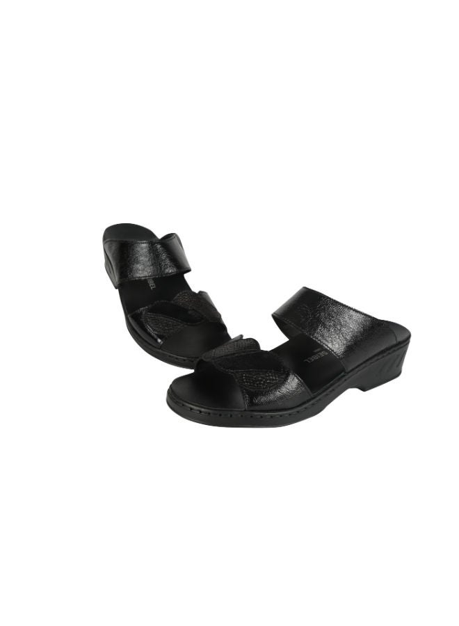Josef Seibel Ladies Comfort Wedge Sandals 08829-AR528100 Black 36 - Image 2