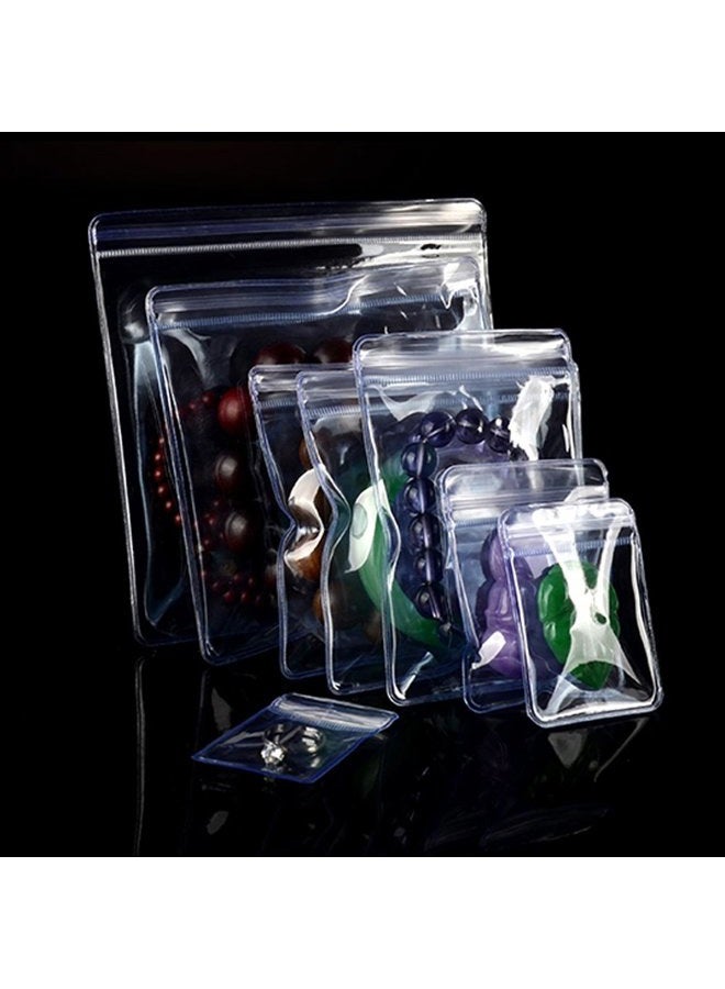 MITOB Self Seal Plastic Bags Zipper Lock Clear PVC Jewelry Packing Storage Bag for Zip Anti-oxidation Lock Poly Pouch (500, 7x11cm (2.7x4.3 inch)) - Image 2