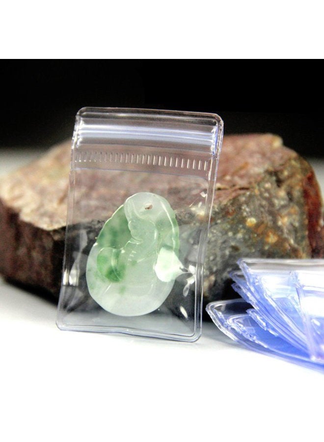 MITOB Self Seal Plastic Bags Zipper Lock Clear PVC Jewelry Packing Storage Bag for Zip Anti-oxidation Lock Poly Pouch (500, 7x11cm (2.7x4.3 inch)) - Image 3