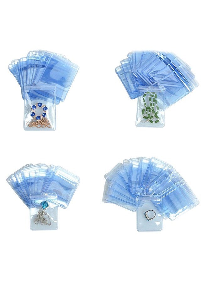 MITOB Self Seal Plastic Bags Zipper Lock Clear PVC Jewelry Packing Storage Bag for Zip Anti-oxidation Lock Poly Pouch (500, 7x11cm (2.7x4.3 inch)) - Image 1
