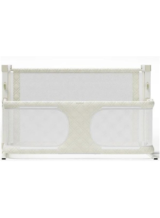 SAFENHAND 3 in 1 Baby Bedside Sleeper, Baby Cosleeper In Bed, Folding Portable Crib in Bed, breathable and visible mesh window, Washable Liner Cover And Sturdy Aluminum Alloy, easy To Install (WHITE) - Image 1