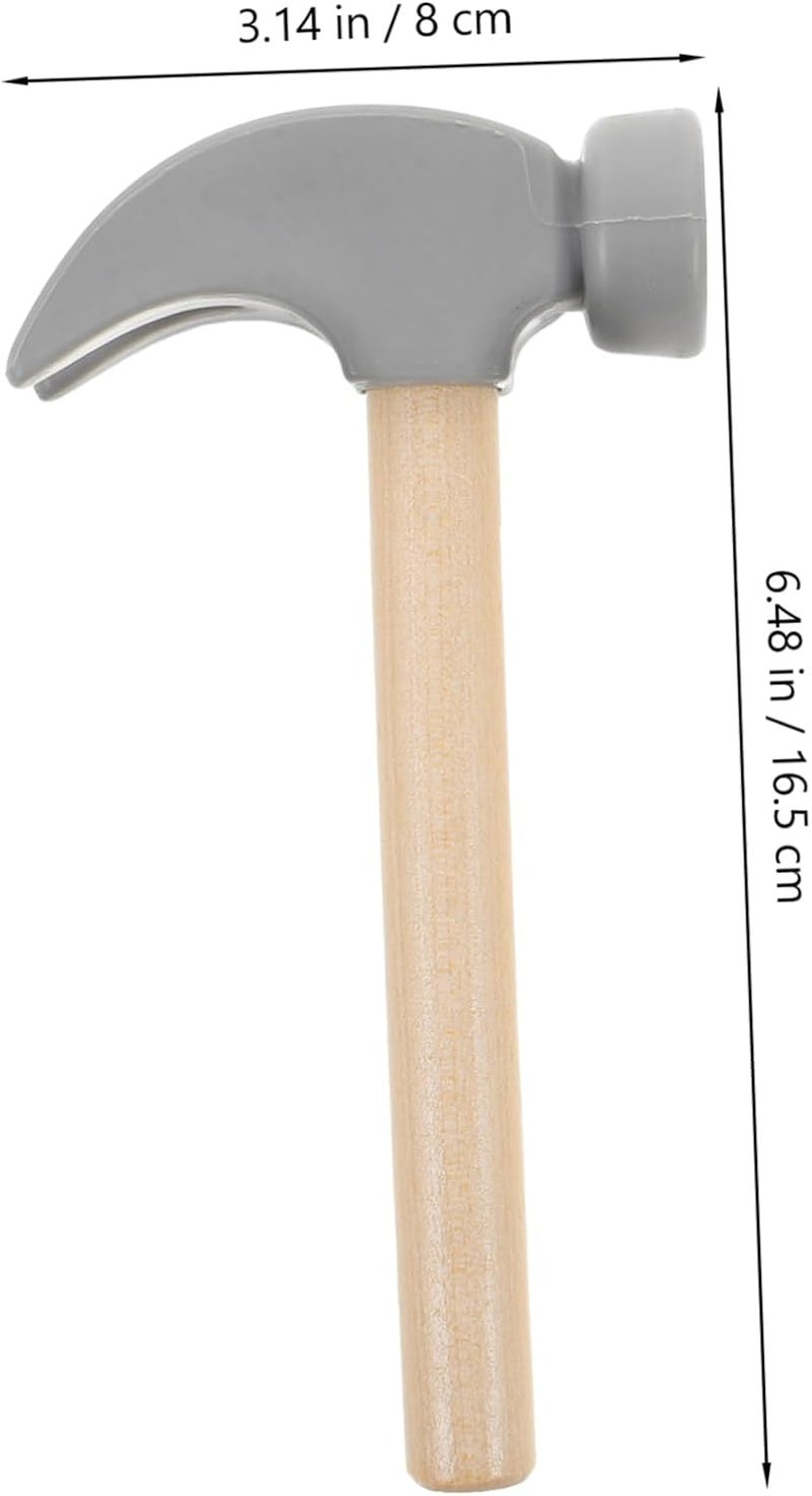 Vaguelly 2pcs Boy Girl Wooden Hammer Toy Small Mallet for Toddlers Safe Hammering and Pounding Tool for Educational Fun Toys for Boy Girl - Image 2