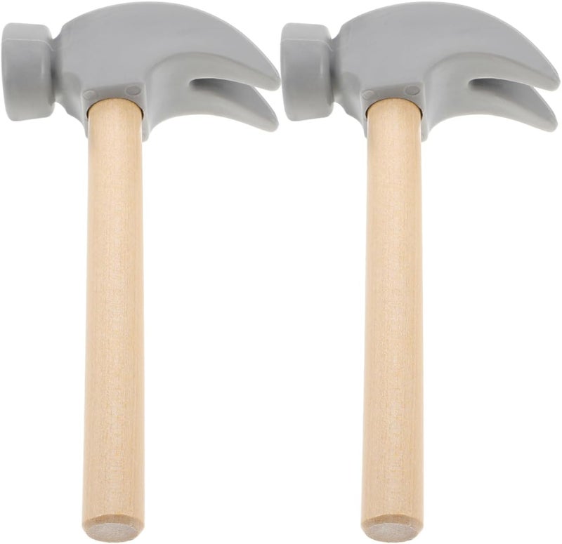 Vaguelly 2pcs Boy Girl Wooden Hammer Toy Small Mallet for Toddlers Safe Hammering and Pounding Tool for Educational Fun Toys for Boy Girl - Image 1