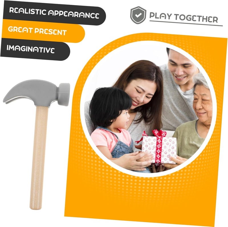 Vaguelly 2pcs Boy Girl Wooden Hammer Toy Small Mallet for Toddlers Safe Hammering and Pounding Tool for Educational Fun Toys for Boy Girl - Image 4